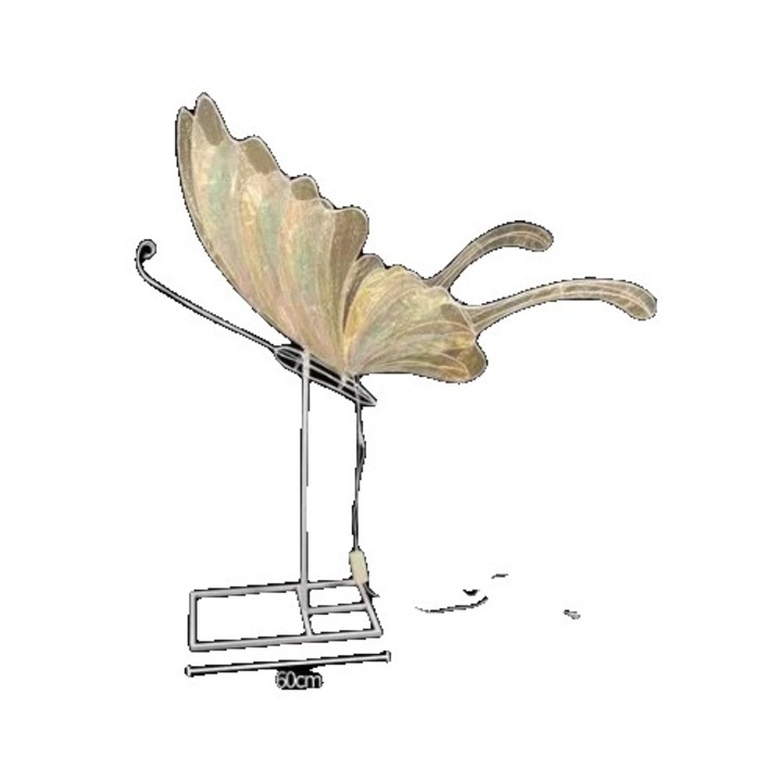 Lampa de podea fluture OEM, metal, lumina calda, 145x60cm