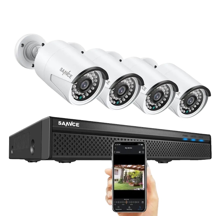 Sistem CCTV, rezolutie 5MP, audio bidirectional