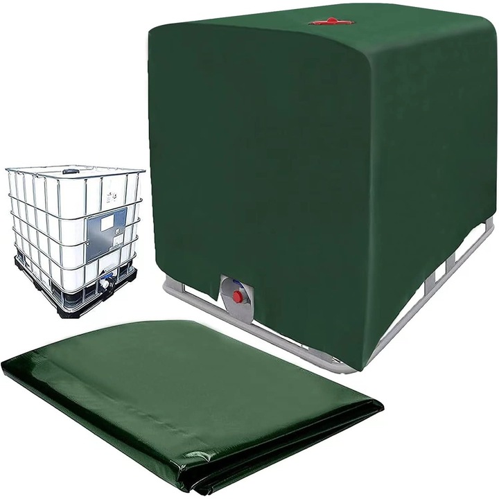 Покривало за резервоар за вода IBC 1000L, Ulisem, водоустойчиво, против замръзване, 116x100x120cm