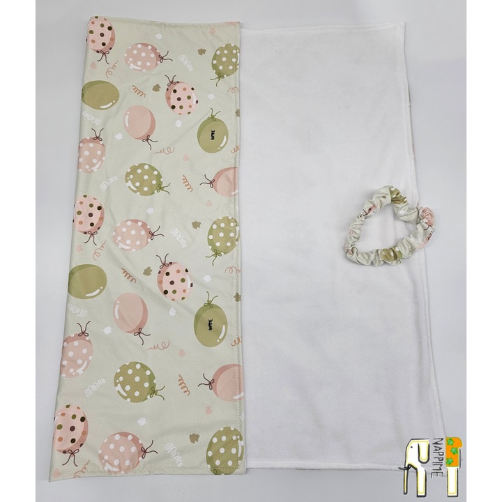 Saltea de schimb Nappime baloane verzi 60x65cm