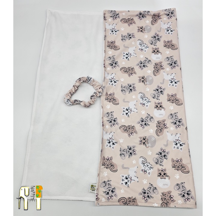 Mata de schimbat NappiMe, motivatie pisici, 60x65cm, multicolor