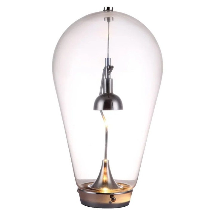 Lampa din sticla, dimabila, 25x40cm, priza EU