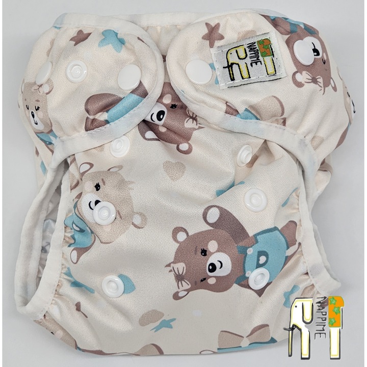 Scutec reutilizabil, Nappime, Poliester, Model ursuleti, Bej