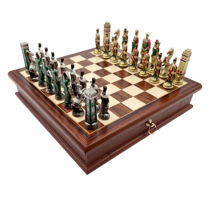 Шахматен комплект, Italfama, дърво/метал, размер на дъската 32x32 см