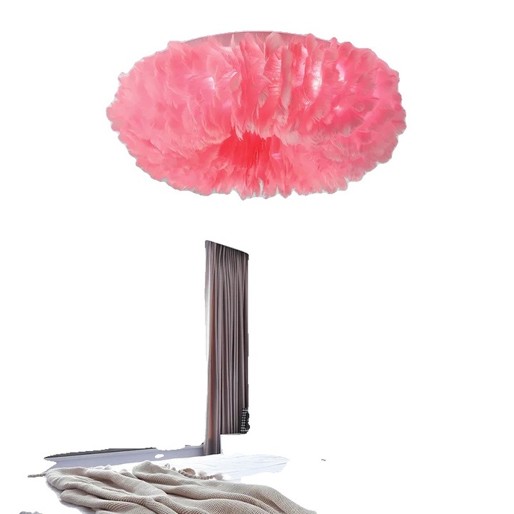 Mennyezeti lámpa, skandináv stílusú, LED, rózsaszín, 3 színben, Á70CM