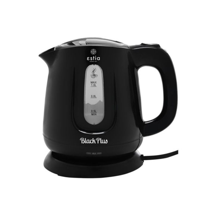 Fierbător electric Rohnson R-7033B, 2000W, 1.7 l, Protecție la supraîncălzire, Oprire automată, Negru