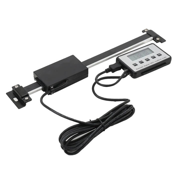 Digitális lineáris skála, 0-150 mm, LCD kijelző, szerelési tartozékokkal