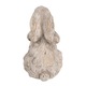 Húsvéti nyuszi figura, szürke kő, 10x9x15 cm