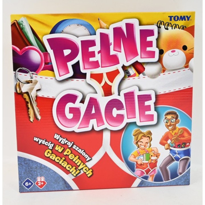 Настолна игра Pelne Gacie, Tomy, 2 чифта бикини, 50 карти със задачи, многоцветна