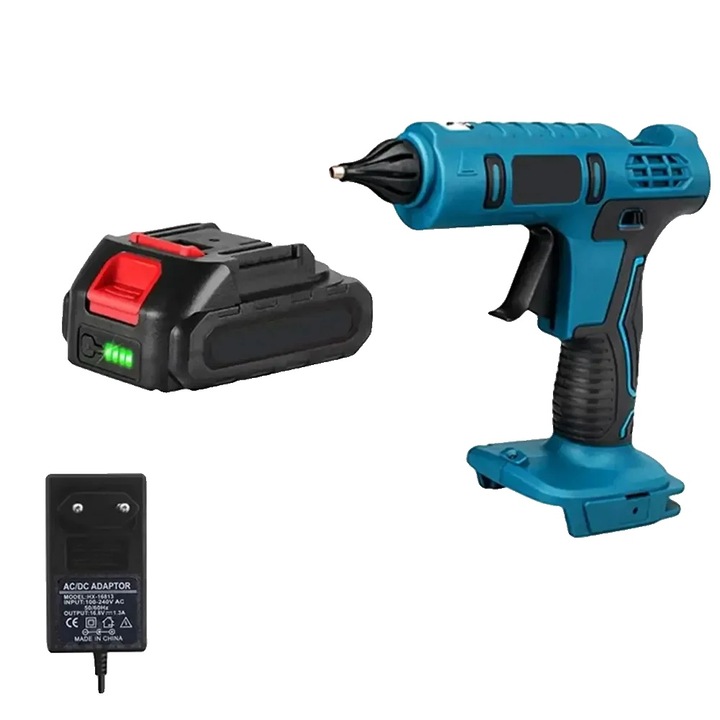 Безжичен електрически поялник, 100W, 11 мм, 1 батерия, комплект от 10 поялника