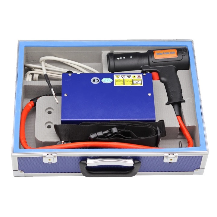 Indukciós fűtőberendezés, 1500 W teljesítmény, maximális hőmérséklet 750°F, hordozható kialakítás, EU 220V-os aljzat