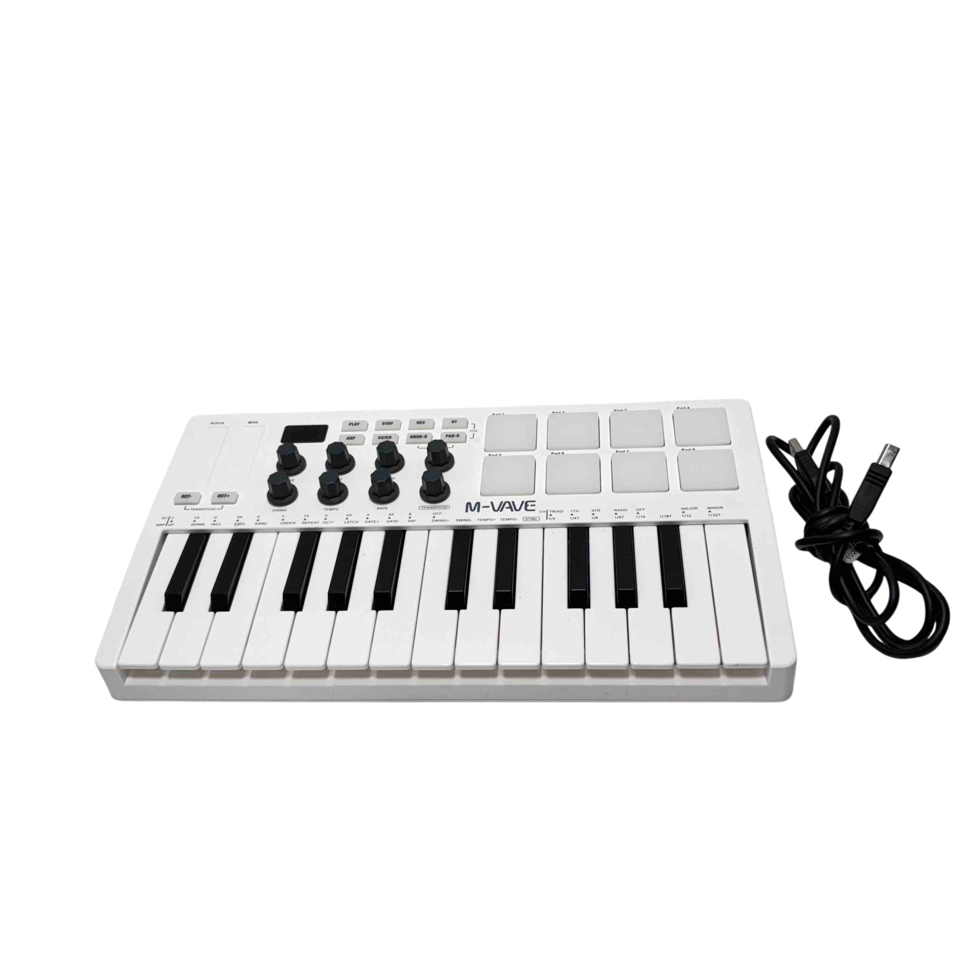 【ishikawa】Pod mini ホワイト 2個セット Controller MIDI CUVAVE M VAVE SMK-25, bluetooth, cu conector sinco
