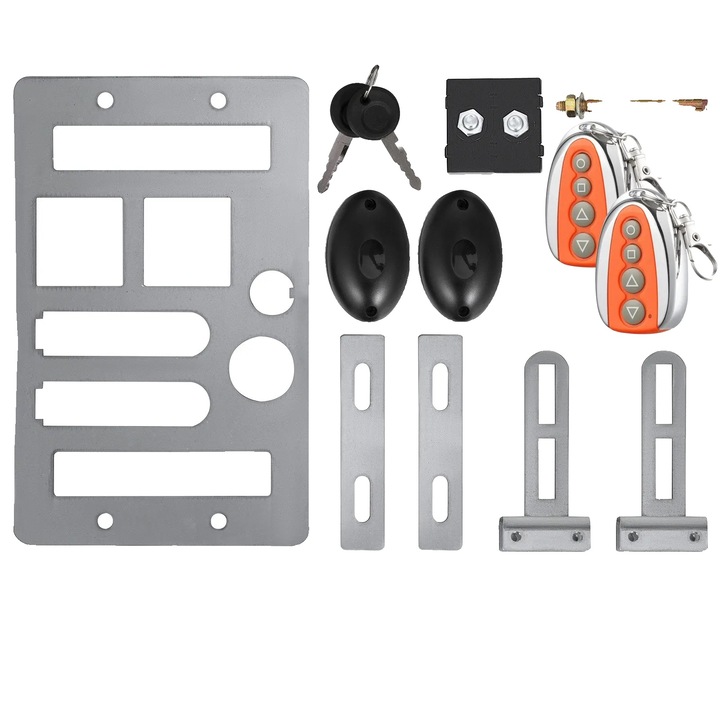 Kit automatizare poarta, 600 kg, 12 m, 2 telecomenzi, 13 m/min, 30 m raza de actiune