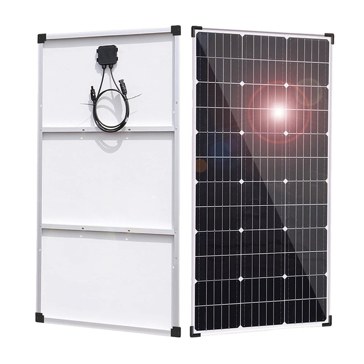 Panou solar set 2 bucati 300W, 150W, eficienta 19.1%, dimensiuni 1050x530x25mm