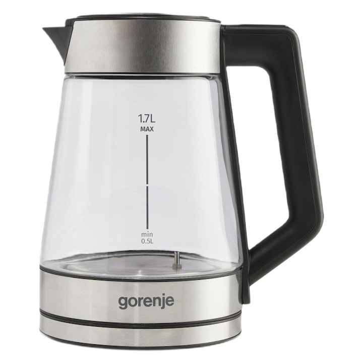 Ceainic Elitehoff 3L, gri, otel inoxidabil, maner din lemn
