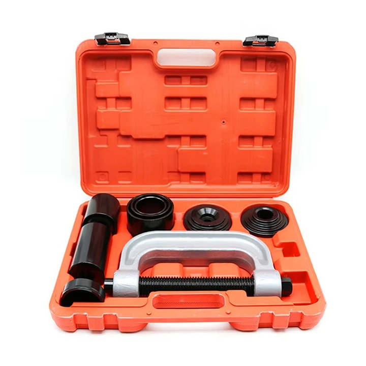 Extractor pivot, set presa cadru C, rezistent, trusa demontare cruce cardanica, adaptoare 4x4, potrivit 2WD/4WD, cu cutie