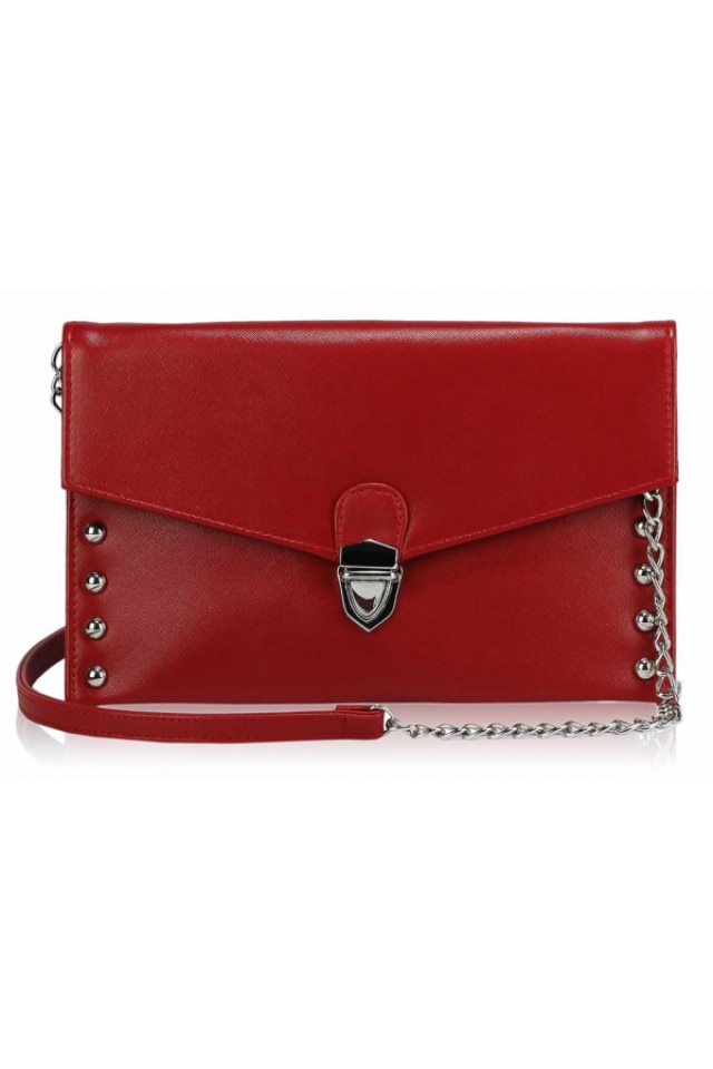 Geanta crossbody rosie din piele ecologica Leesun, de dama, LSE00201