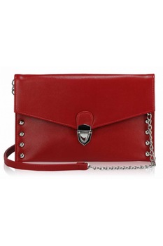 Geanta crossbody rosie din piele ecologica Leesun, de dama, LSE00201 Geanta crossbody rosie din piele ecologica Leesun, de dama, LSE00201