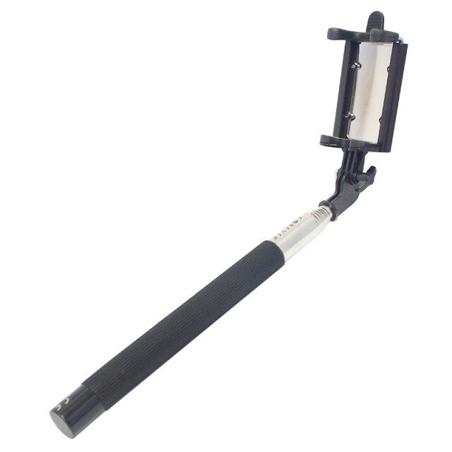 Bat pentru selfie Forever, cu oglinda, negru, universal