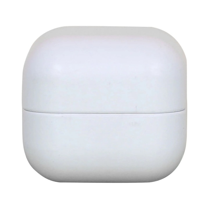 YANYXR BCS3138957 teásdoboz, vasból, pormentes fedéllel, fehér, O 5 cm x 4.5 cm