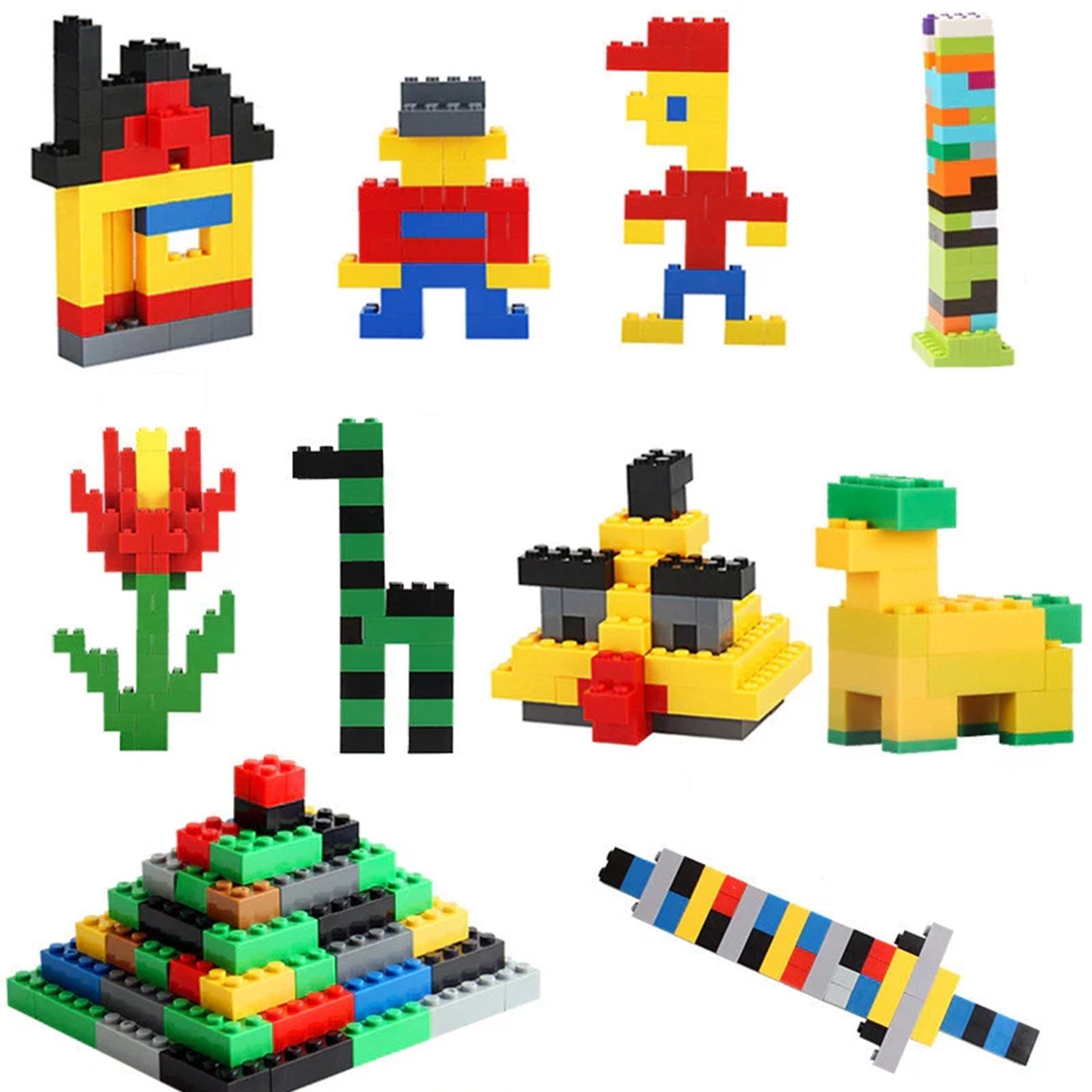 Set 1000 piese de construit compatibile LEGO pentru copii, weirsuky, 12 ...