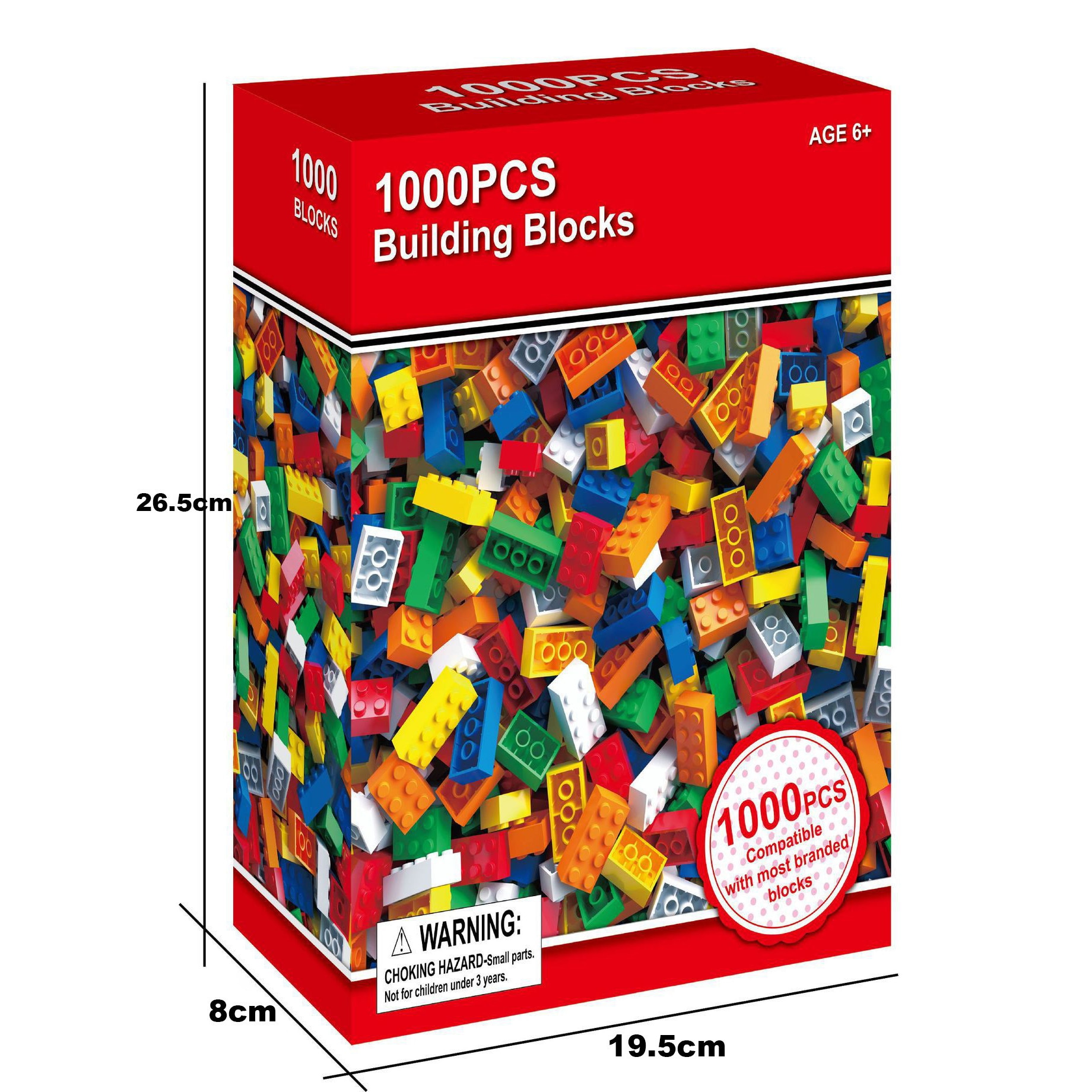 Set 1000 piese de construit compatibile LEGO pentru copii, weirsuky, 12 ...