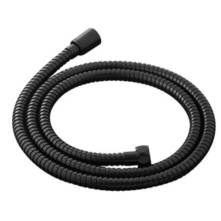 Hose de dus flexibil, lung, otel inoxidabil, prindere dubla, bronz uleiat
