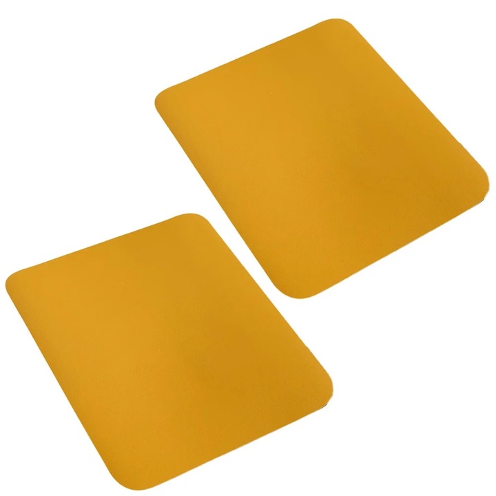Mousepad YANYXR BCS3230446, piele sintetica rezistenta la apa, antiderapant, compatibil cu toate tipurile de mouse, galben