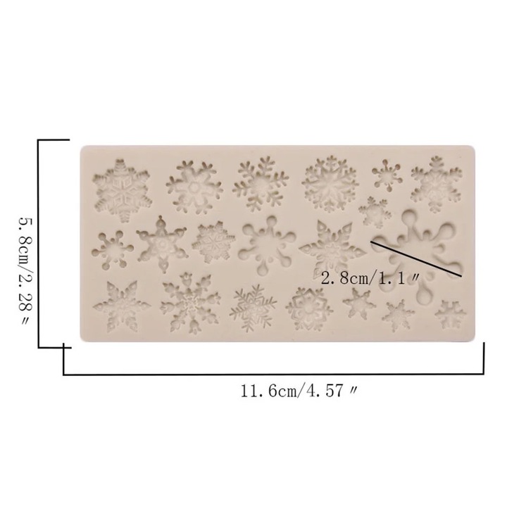 Forma silicon brad Craciun Mos Craciun ren sanie, multicolor, 21x15cm