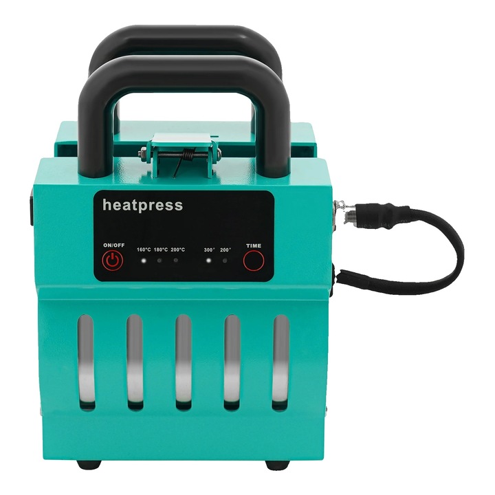 Presa de caldura mini pentru cani, stil modern, temperatura reglabila, putere 350 W, albastru, UE