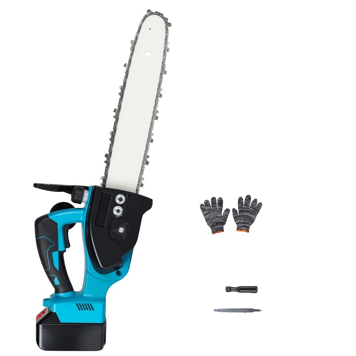 Elektromos láncfűrész, 12 hüvelykes, akkus, ergonomikus kialakítás