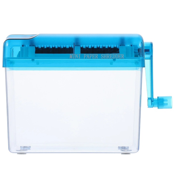 Distrugator documente manual YANYXR albastru 17.2x10x14.5cm