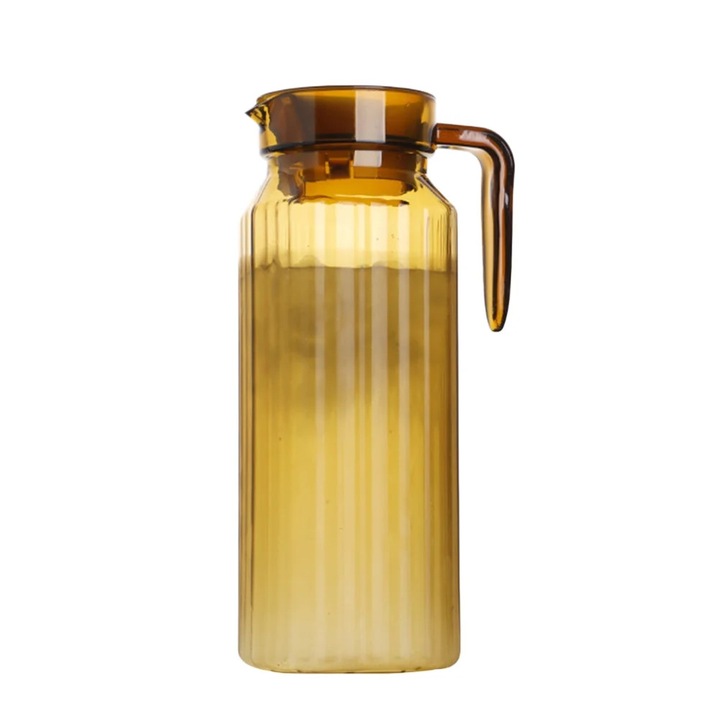YANYXR akril kancsó, 1100ml, sötétbarna, 8.5x8.5x24cm
