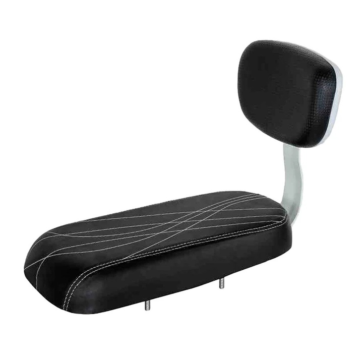 Perna spuma scaun spate bicicleta negru 34x15x5cm