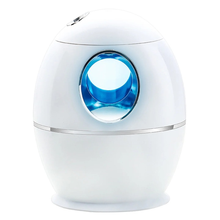 USB párásító, 800 ml, fehér, 7 szín, 16.1x10.4x20.5 cm