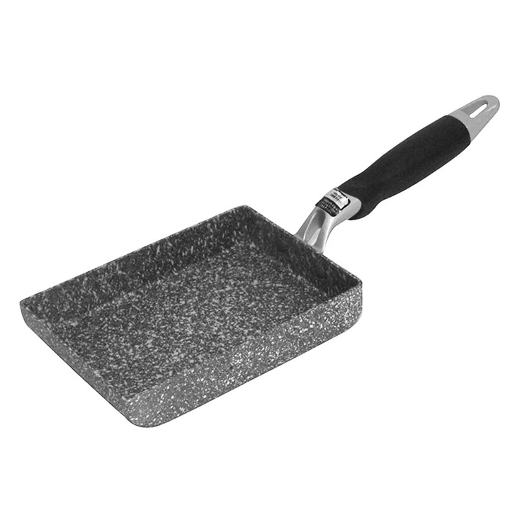 Tigaie japoneza pentru omleta, 13x18cm, aluminiu, antiaderent, cu maner anti-incalzire