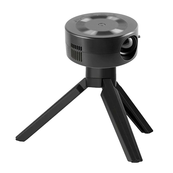 Мини видео проектор, 1080p, преносим, USB интерфейс, дистанционно управление, LED