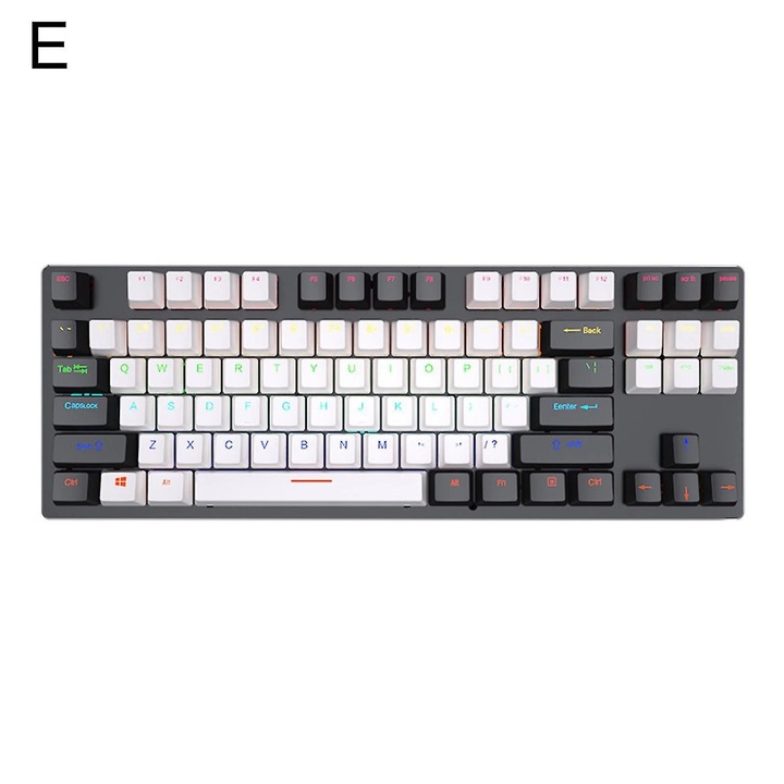 Механична клавиатура K550, 87 клавиша, USB, ергономична, 35.5x12.6x4см