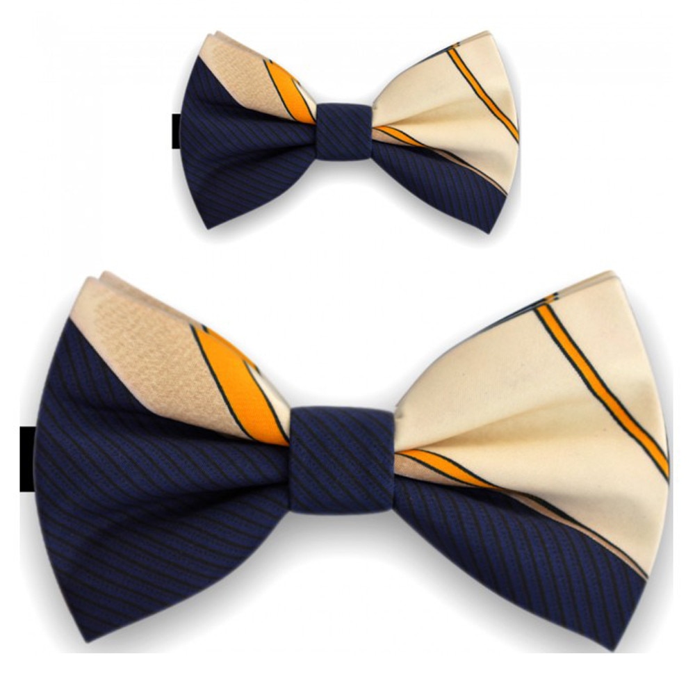 Papioane tata fiu, bleumarin- bej, butterfly