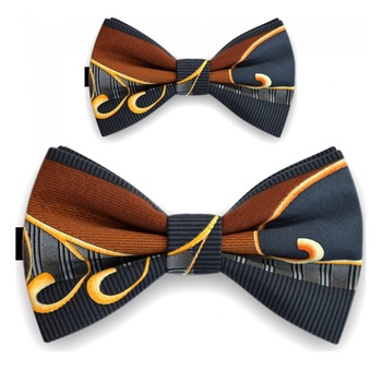 Papioane tata fiu, gri - maro, model baroc Papioane tata fiu, gri - maro, model baroc