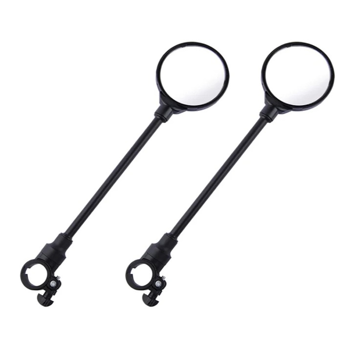 Oglinzi bicicleta YANYXR set 2 piese negru 37.5x8x2cm ajustabile