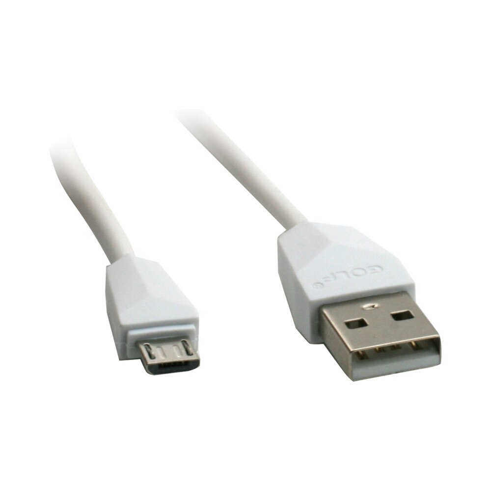 Cablu Golf Diamond MicroUSB 27M Alb
