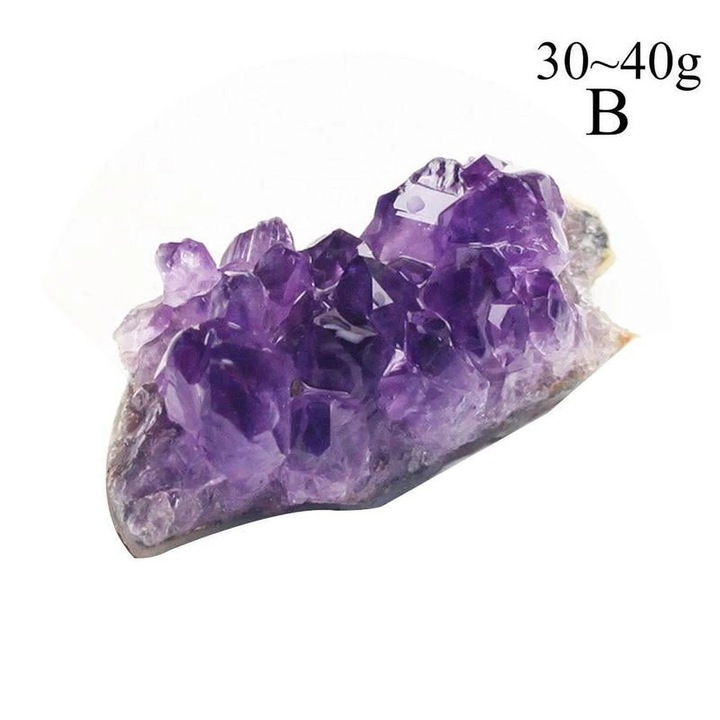 Természetes ametiszt klaszter 5-7x2-4cm, dekoratív és gyógyító kő