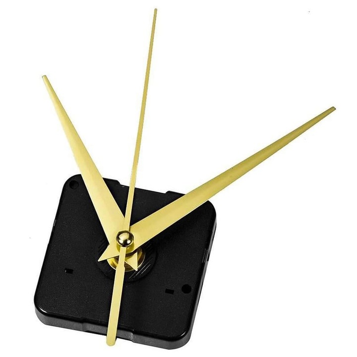 Mecanism ceas quartz YANYXR negru auriu 7x9.3x12cm set