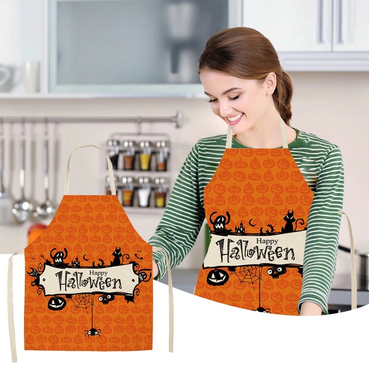 Sort de bucatarie YANYXR Halloween galben 68x55cm
