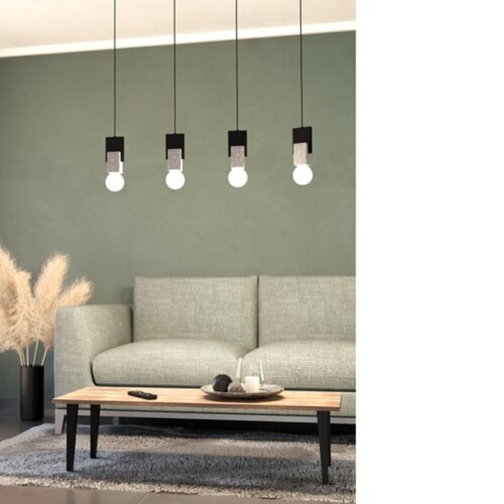 EGLO, 99532, LOBATIA, függeszték, E27, 4X40W, IP20, szürke, fehér