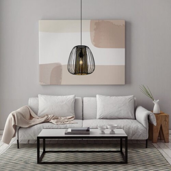 EGLO, 99661, CURASAO, висяща лампа, E27, 1X40W, IP20, черен, златен