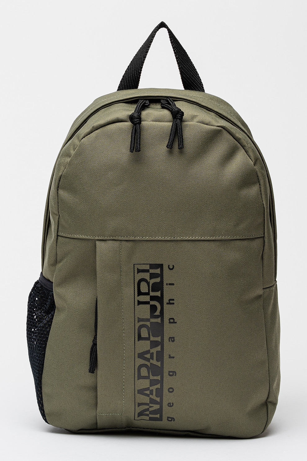 Napapijri, Rucsac cu imprimeu logo Cala, Negru, verde militar inchis