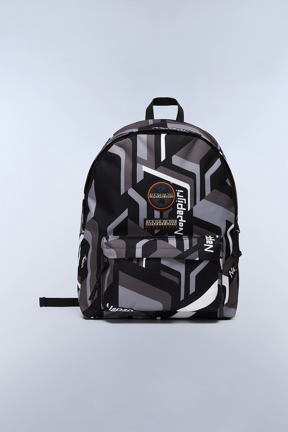 Napapijri, Rucsac cu model grafic Voyage - 19.5 L, Alb, Negru, Gri