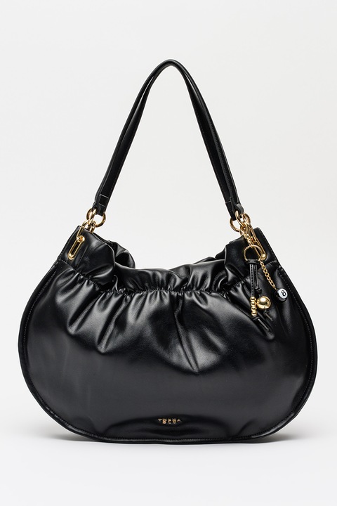 Tosca Blu, Carambola műbőr válltáska levehető kiegészítőkkel, Fekete